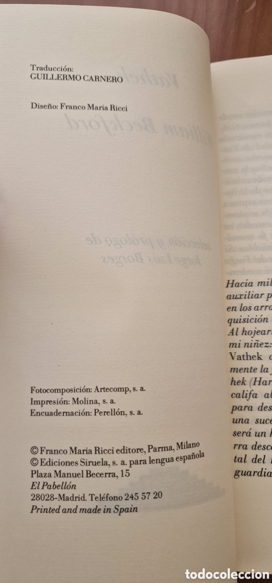 Libros de segunda mano: Beckford Vathek - Ediciones Siruela - Foto 7