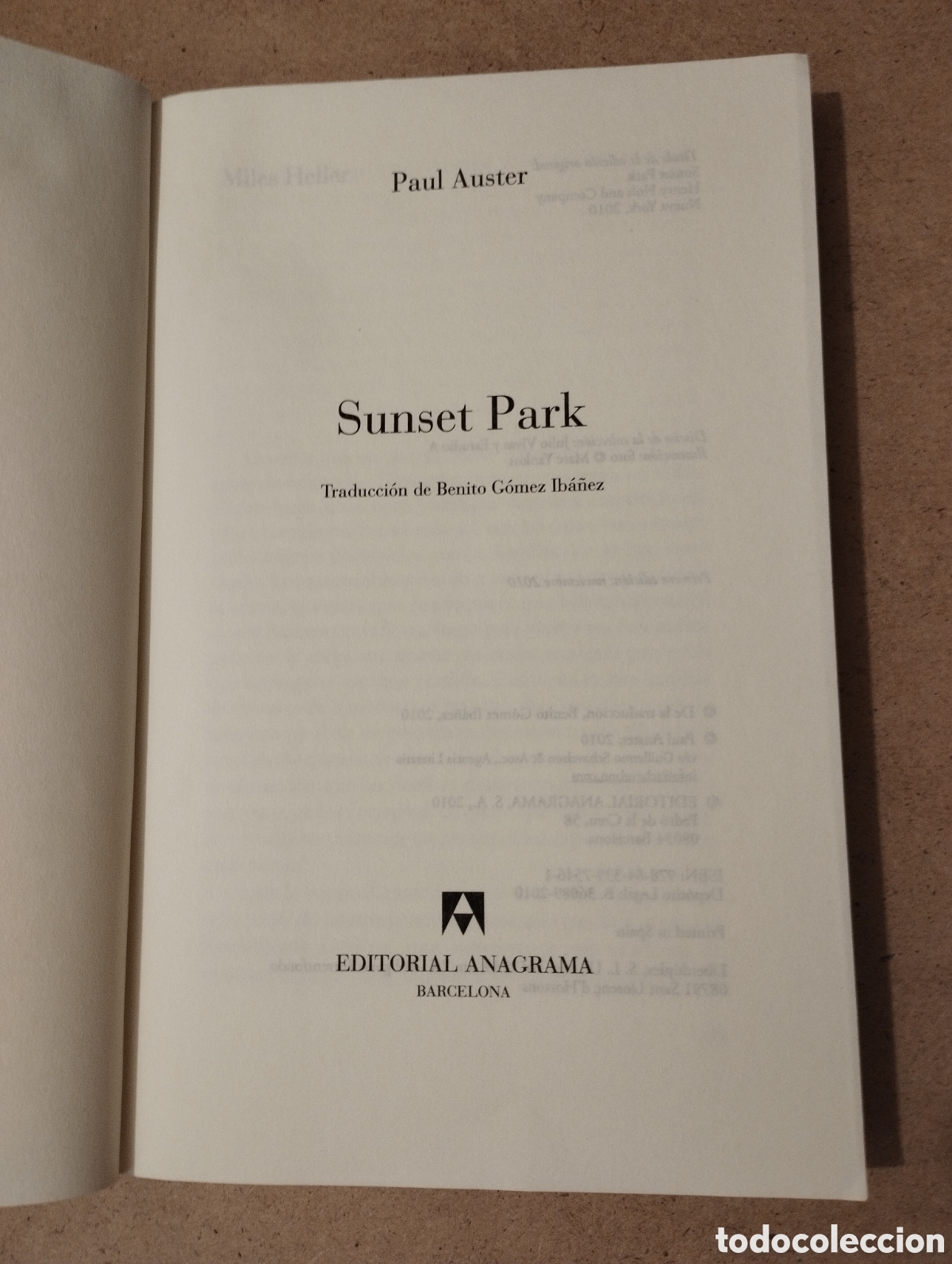 Libros de segunda mano: SUNSET PARK (PAUL AUSTER) - Foto 2