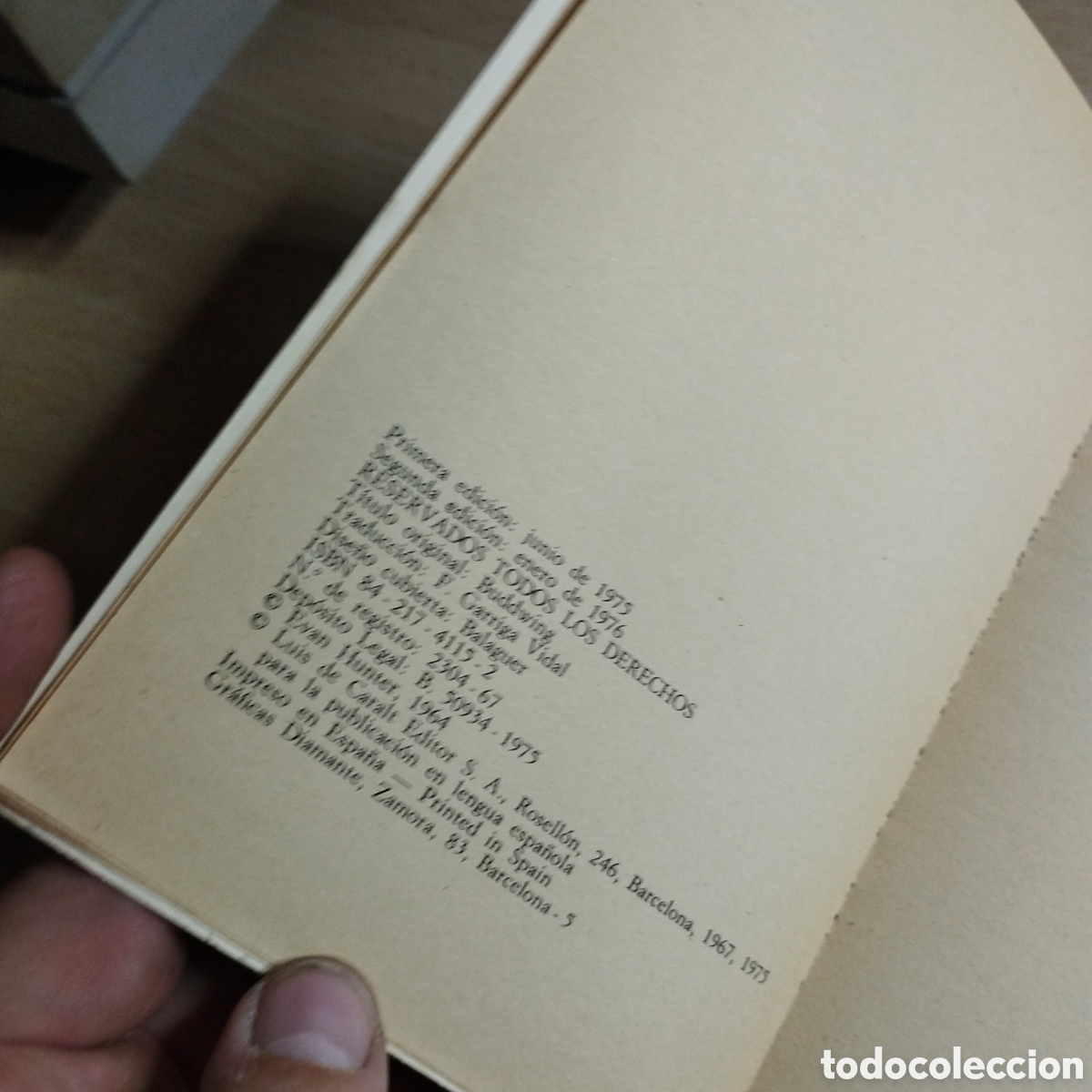 Libros de segunda mano: Soledad y angustia. Evan Hunter. 1976. Caralt - Foto 5