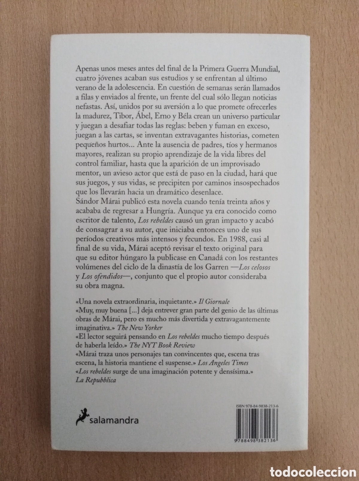 Libros de segunda mano: LOS REBELDES. S&aacute;ndor M&aacute;rai - Foto 2