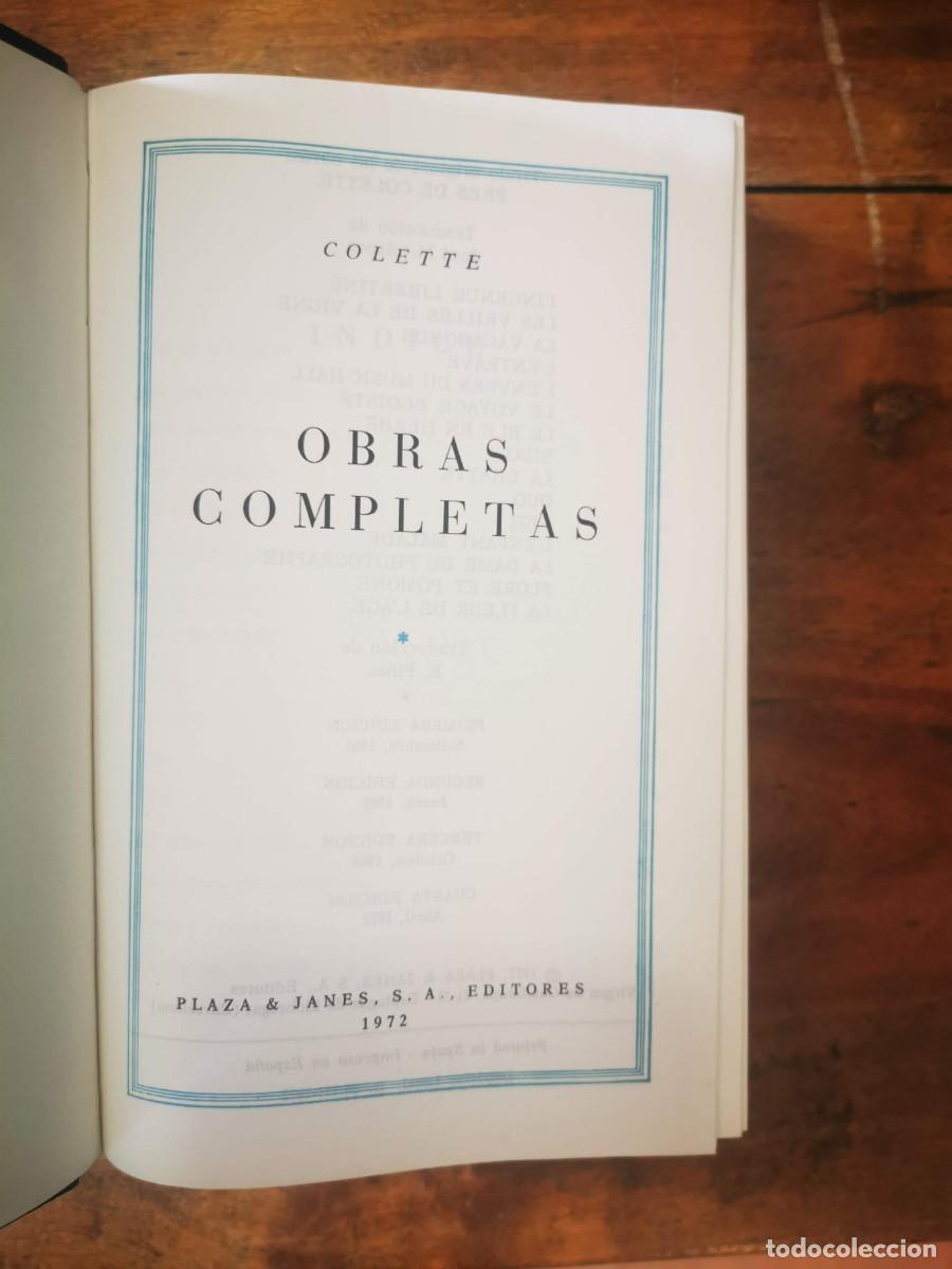 Libros de segunda mano: COLETTE. Obras completas: [4 t.] - Foto 2