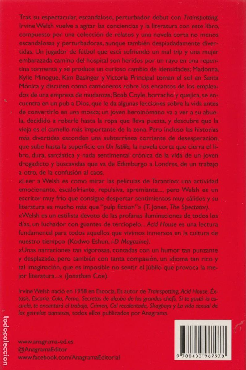 Libros de segunda mano: Acid house / Irvine Welsh - Foto 3
