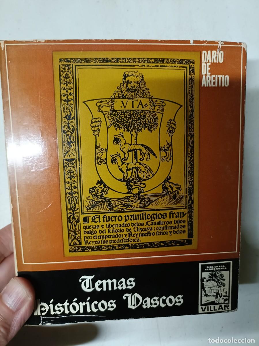 Libros de segunda mano: Libro temas hist&oacute;ricos vascos - Foto 1