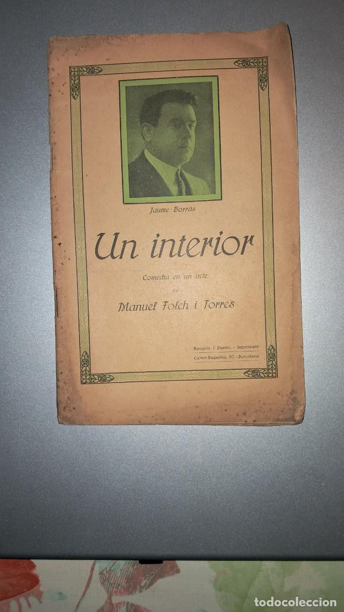 Libros de segunda mano: Un interior de Manuel Folch i Torres - Foto 1