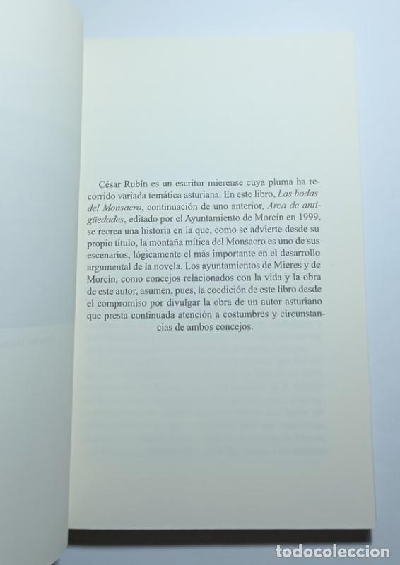 Libros de segunda mano: LAS BODAS DEL MONSACRO - CESAR RUBIN - Foto 5