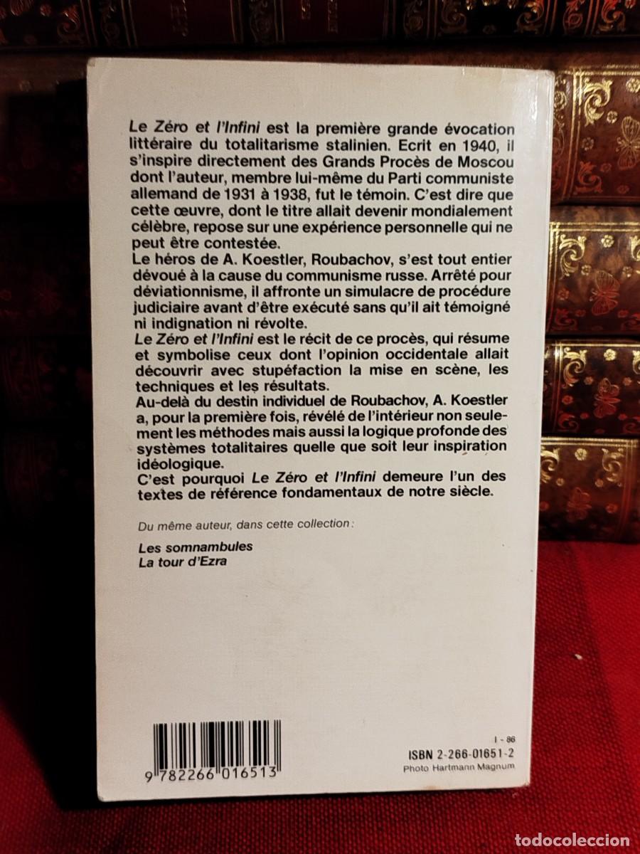 Libros de segunda mano: 1986. Le zero et linfini. Arthur Koestler. - Foto 9