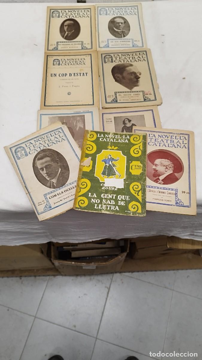 Libros de segunda mano: Lote de 9 ejemplares de la antigua colecci&oacute;n,La novela teatral catalana,n&uacute;meros en descripci&oacute;n.