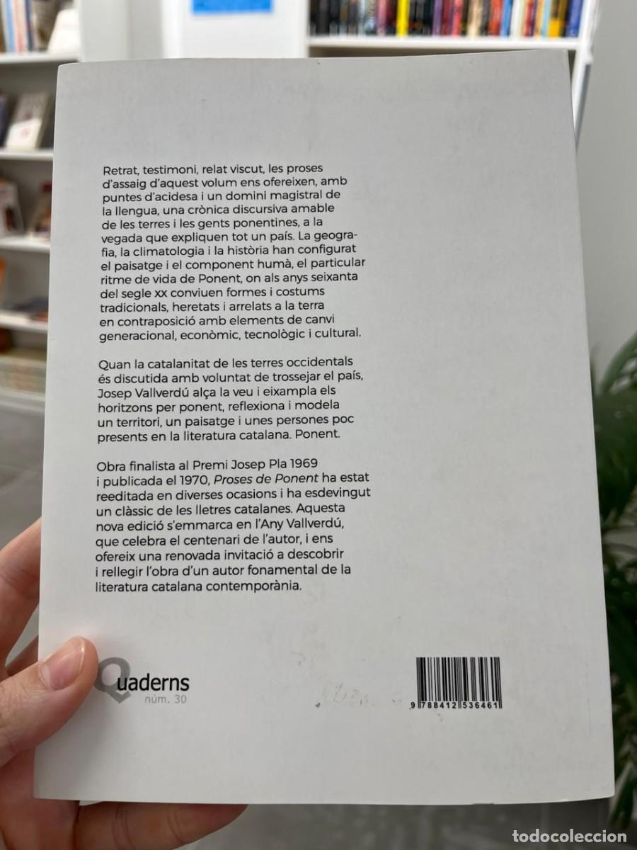 Libros de segunda mano: Proses de Ponent (Josep Vallverd&uacute;) - Foto 2