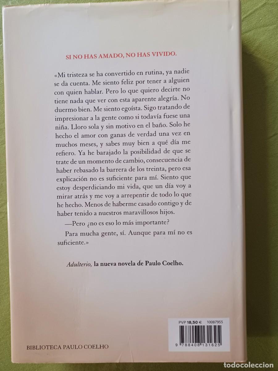 Libros de segunda mano: Adulterio - Paulo Coelho. - Foto 2