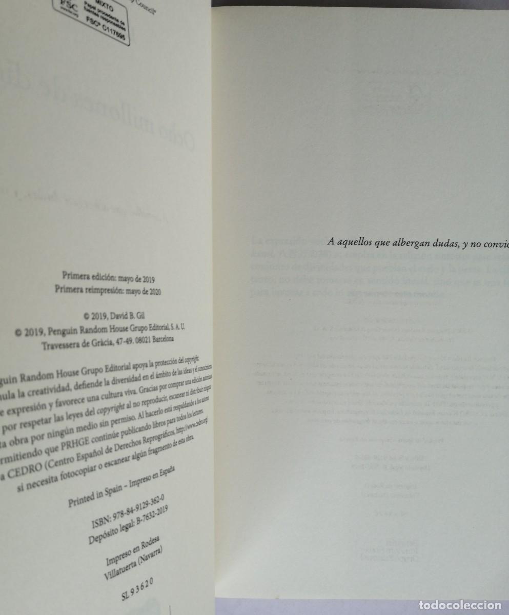 Libros de segunda mano: OCHO MILLONES DE DIOSES, DAVID B. GIL, SUMA - Foto 4