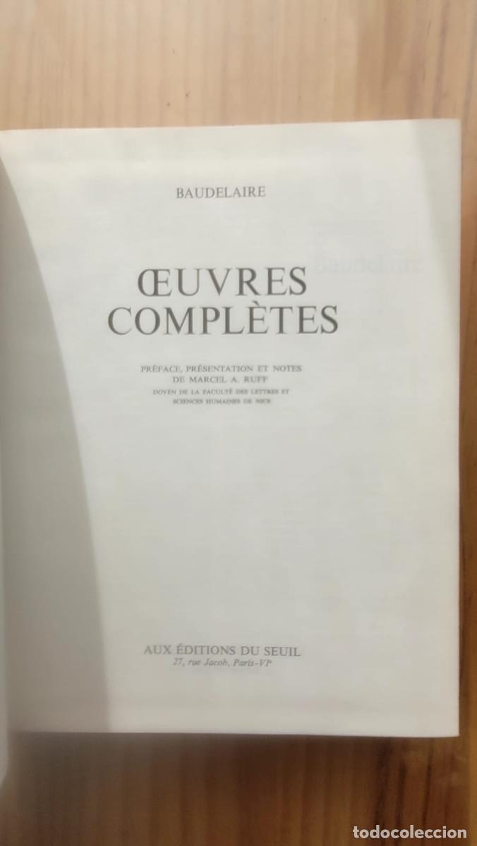 Libros de segunda mano: OEUVRES COMPLETES - CHARLES BAUDELAIRE - Foto 3