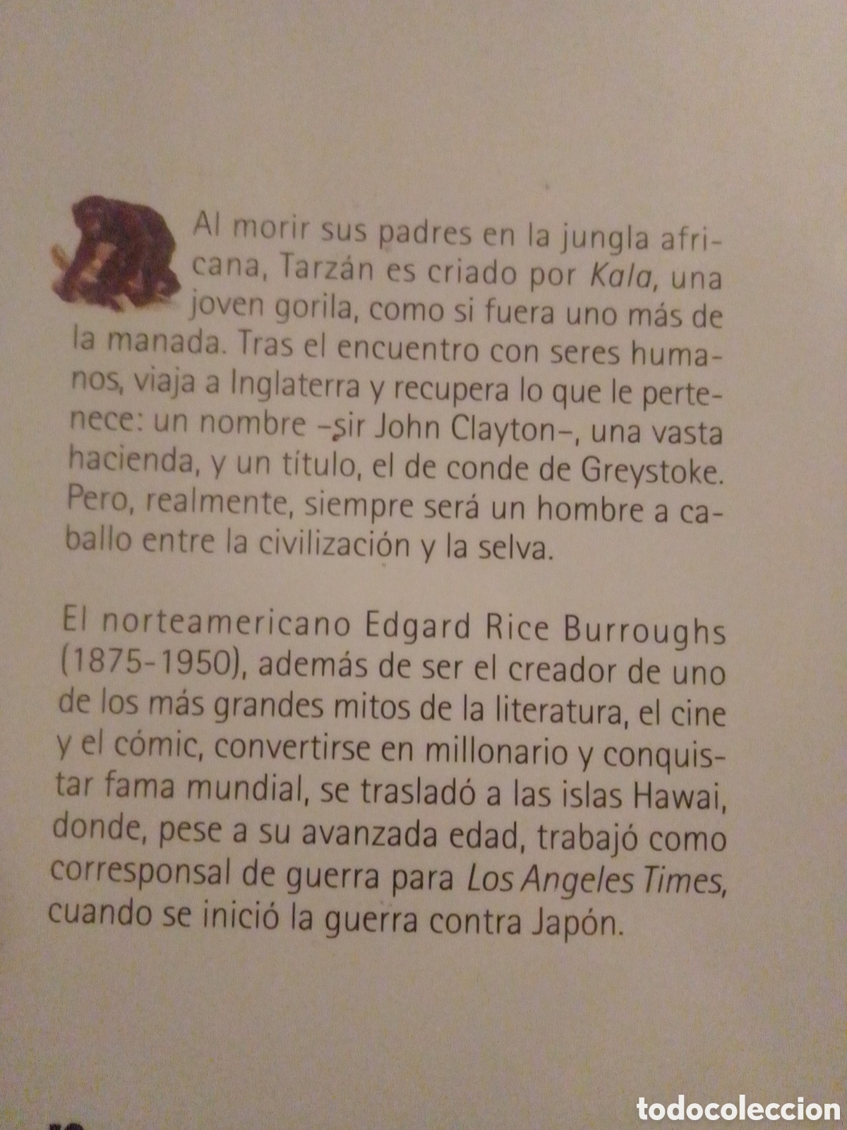 Libros de segunda mano: Tarz&aacute;n de los monos. Edgar Rice Burroughs. - Foto 2