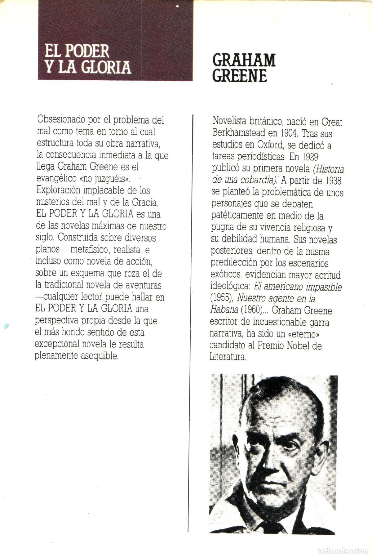 Libros de segunda mano: El poder y la gloria - Greene, Graham - Foto 3