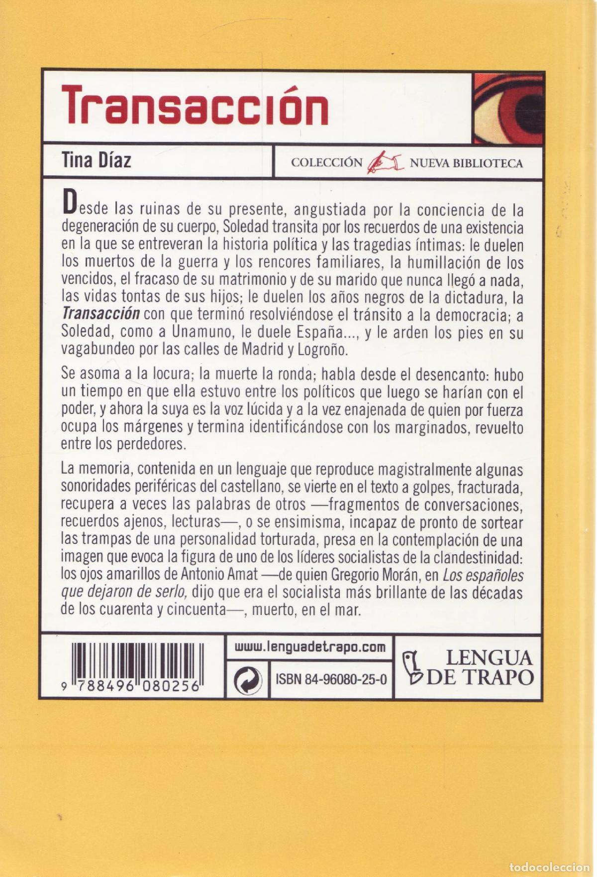 Libros de segunda mano: Transaccion - Diaz, Tina - Foto 3