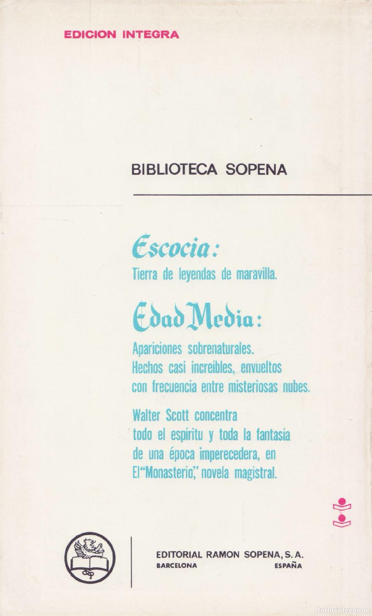 Libros de segunda mano: El monasterio - Scott, Walter - Foto 3