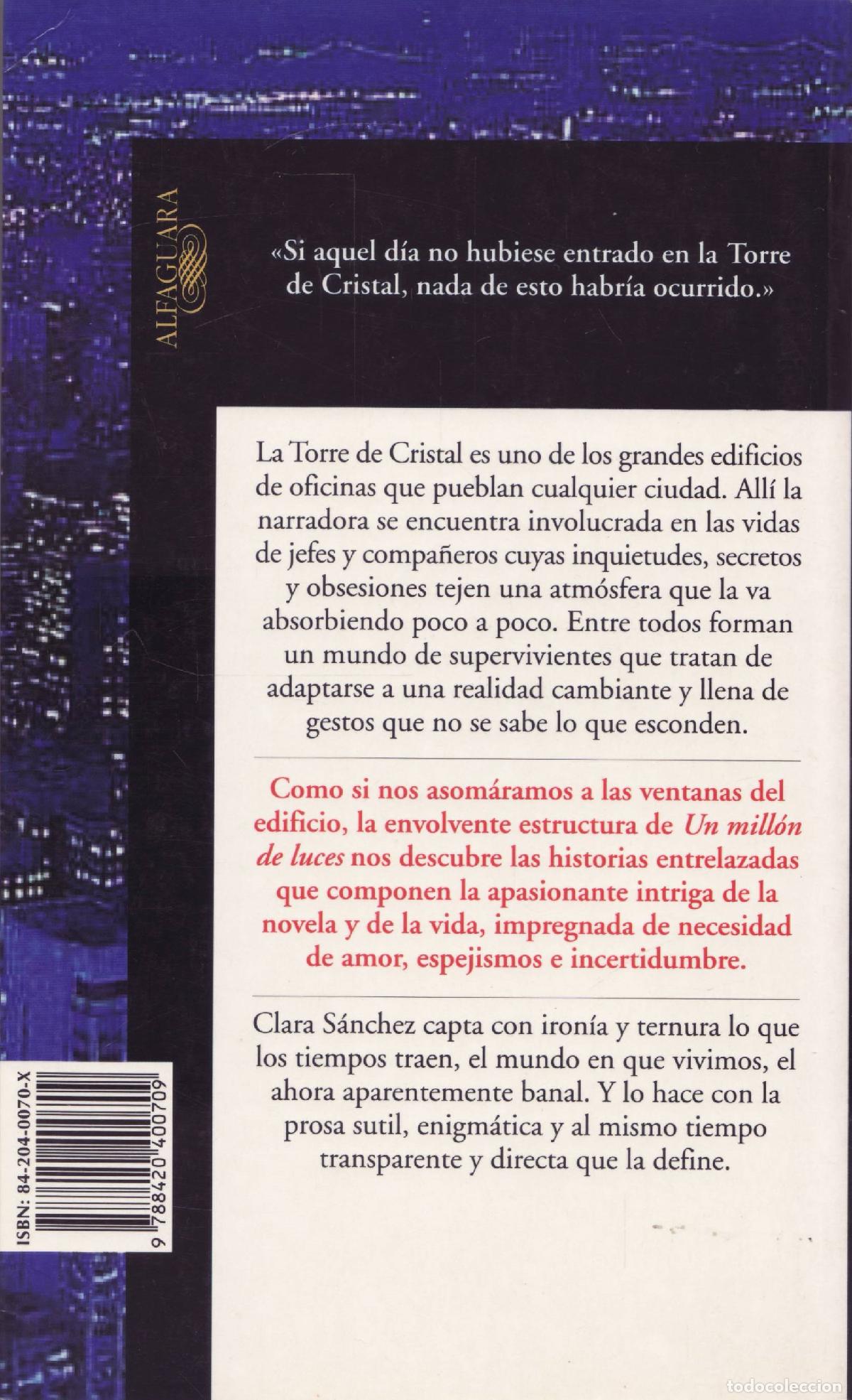 Libros de segunda mano: Un millon de luces - Sanchez, Clara - Foto 3