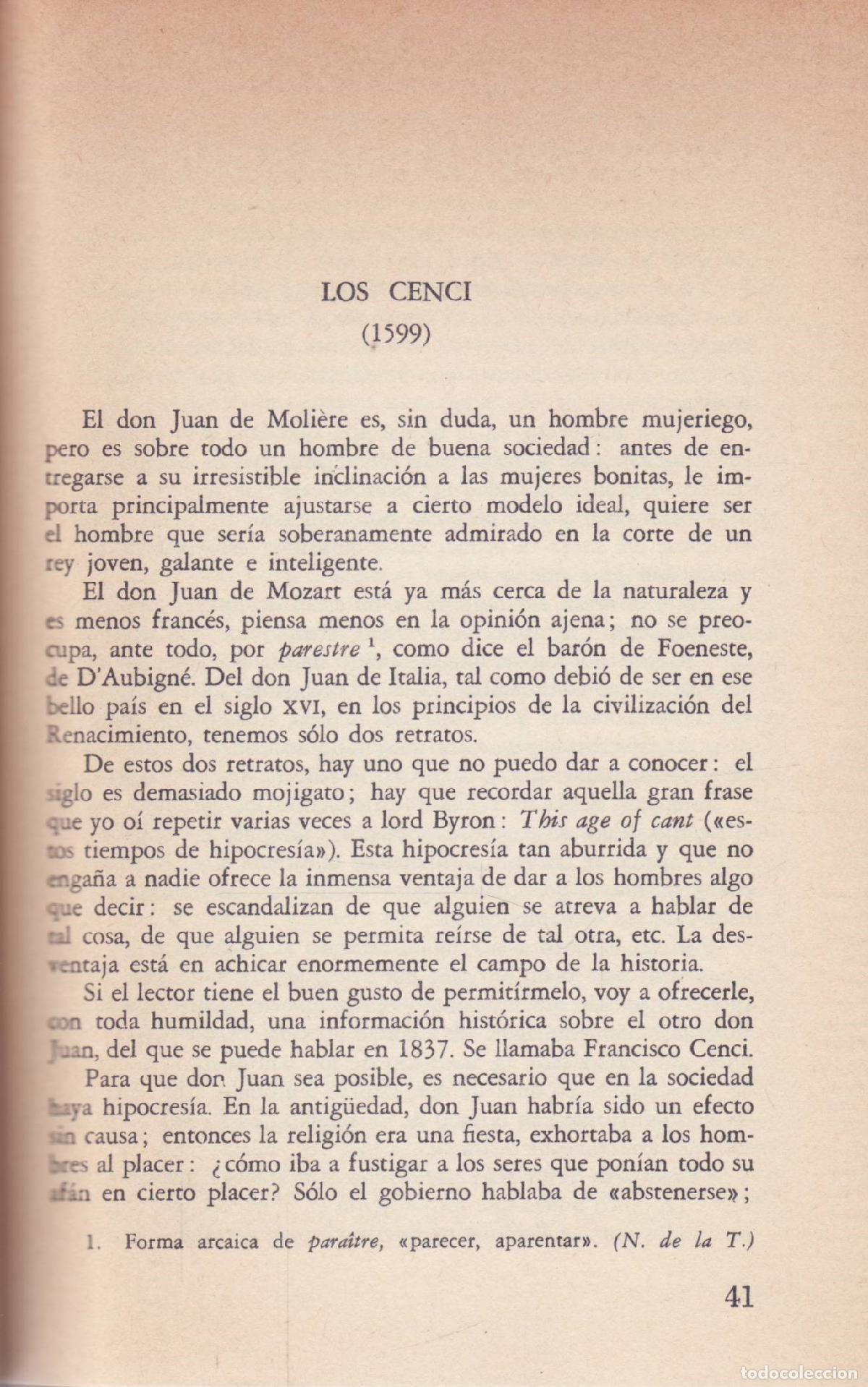 Libros de segunda mano: Relatos - Stendhal - Foto 2