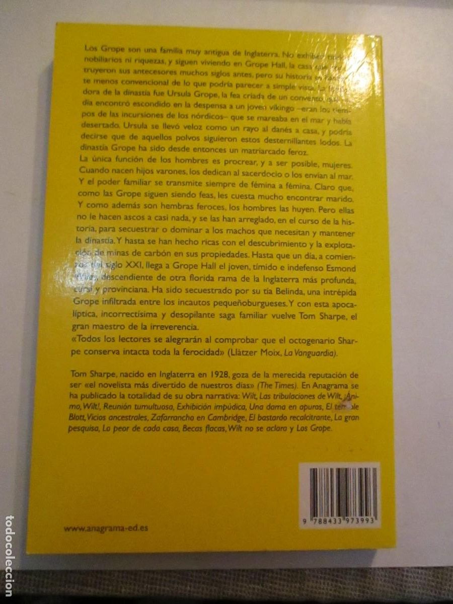 Libros de segunda mano: TOM SHARPE Los Grope W31318 - Foto 2