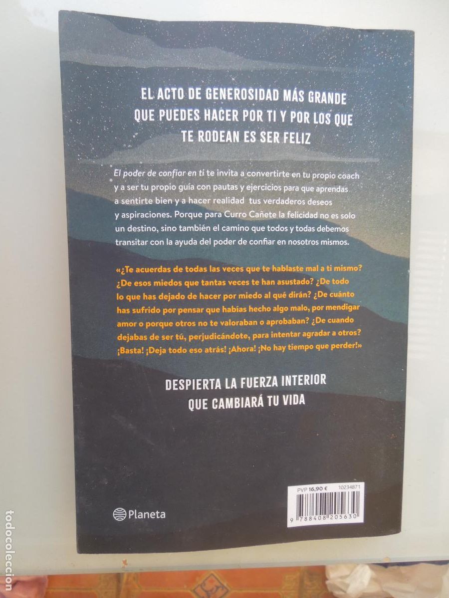 Libros de segunda mano: EL PODER DE CONFIAR EN TI - CURRO CA&Ntilde;ETE - PLANETA 1&ordf; EDC 2019 - - Foto 4