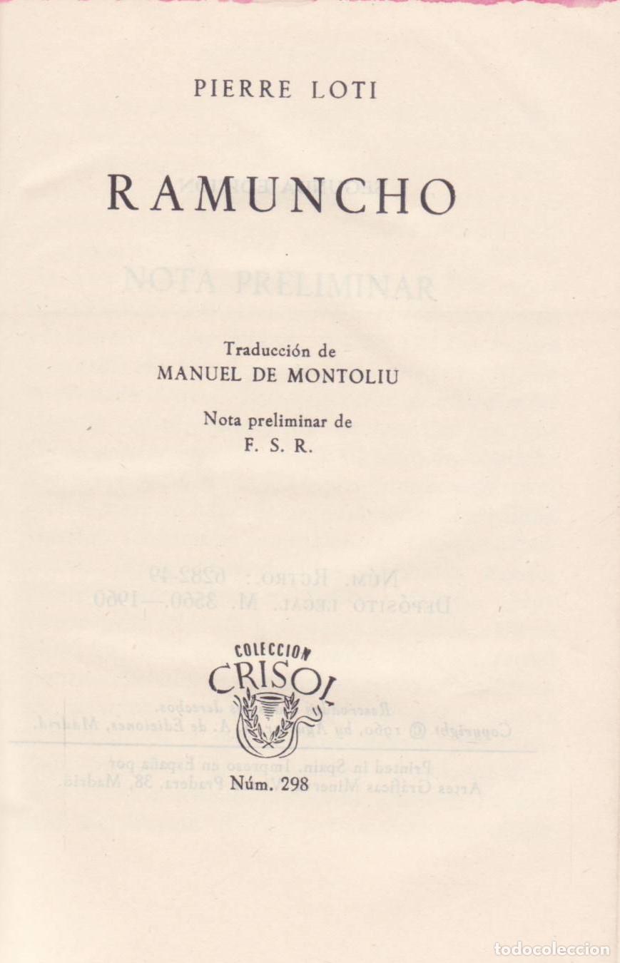 Libros de segunda mano: Ramuncho - Loti, Pierre - Foto 1