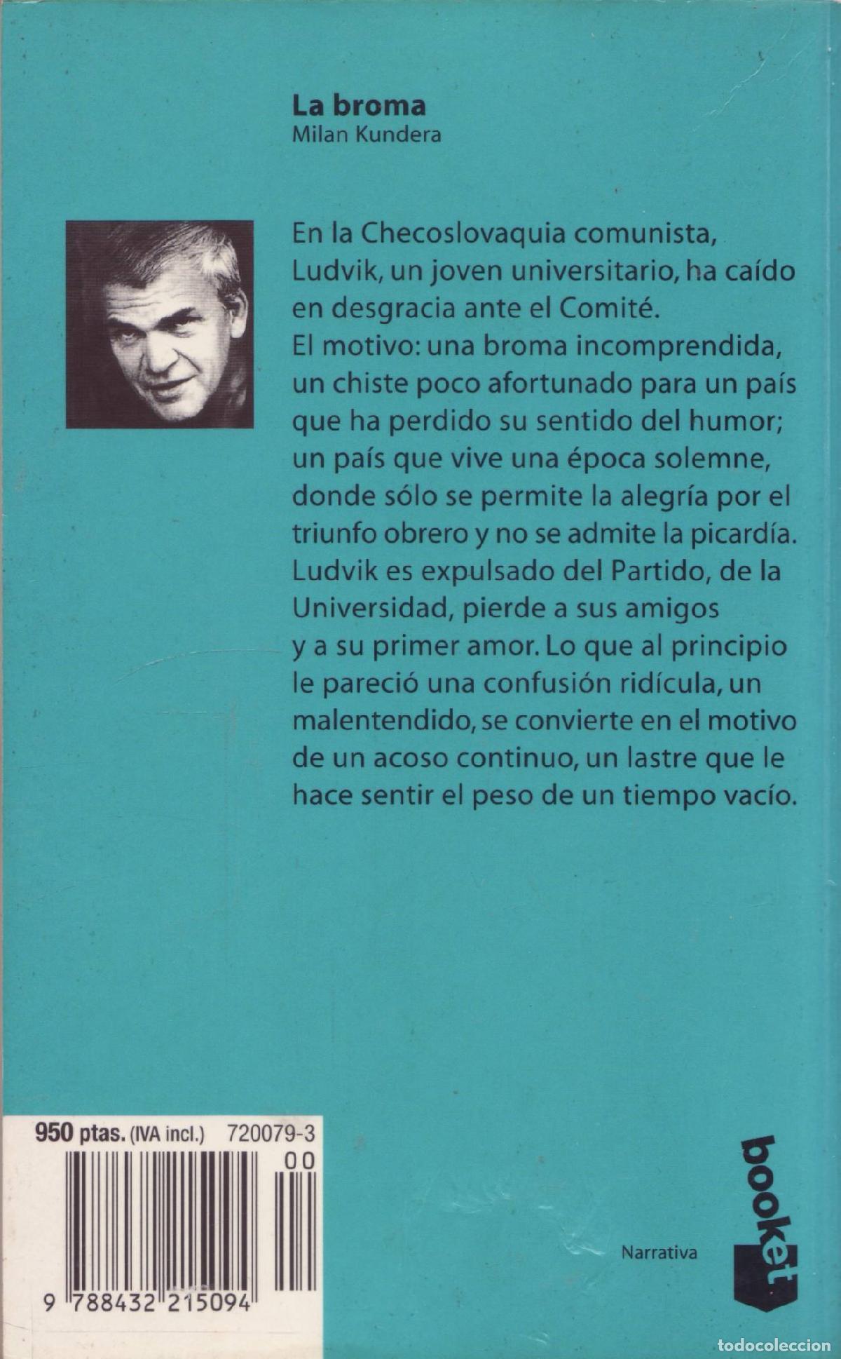 Libros de segunda mano: La broma - Kundera, Milan - Foto 3