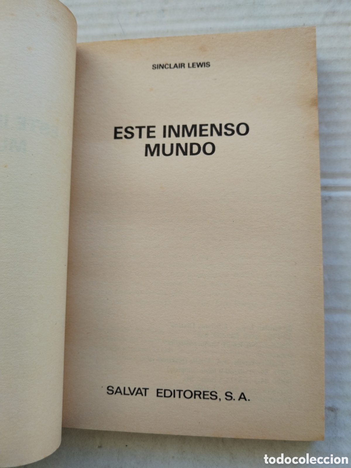 Libros de segunda mano: ESTE INMENSO MUNDO/SINCLAIR LEWIS - Foto 2
