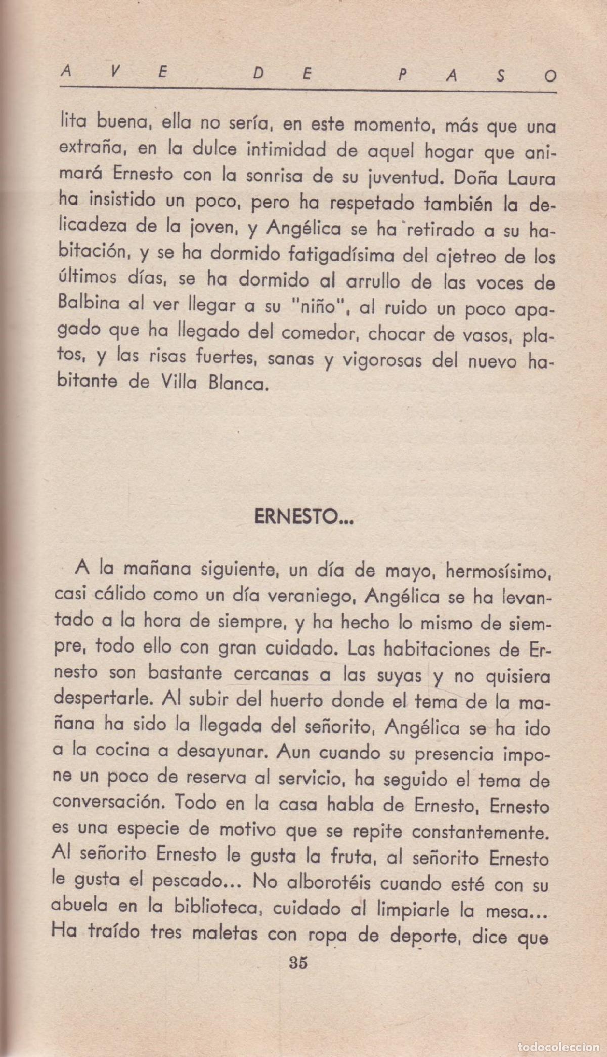 Libros de segunda mano: Ave de paso - A. Mantua, Cecilia - Foto 2