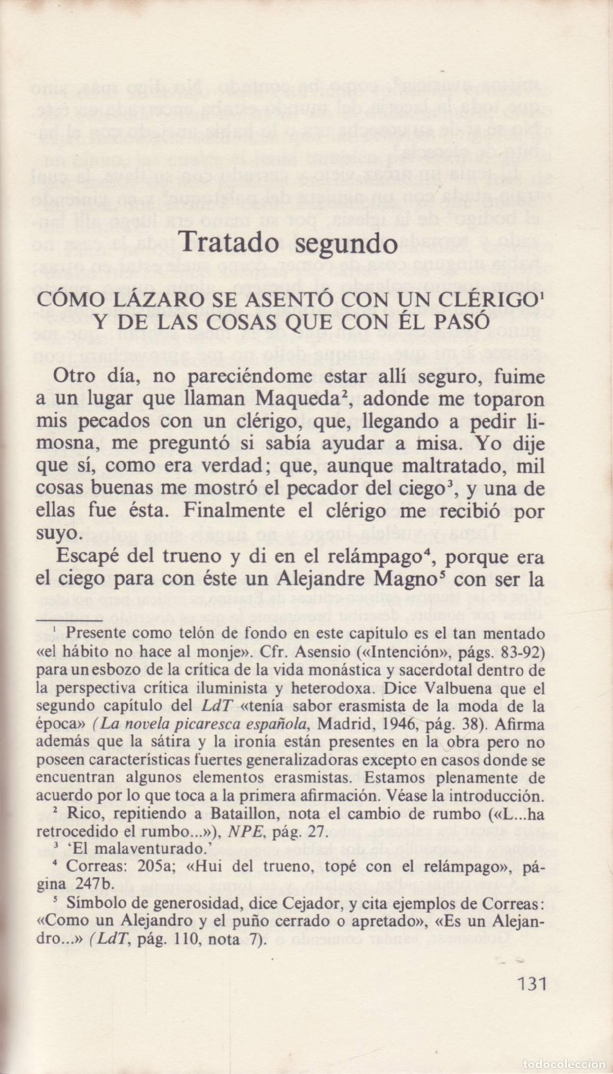 Libros de segunda mano: Lazarillo de Tormes - Anonimo - Foto 2