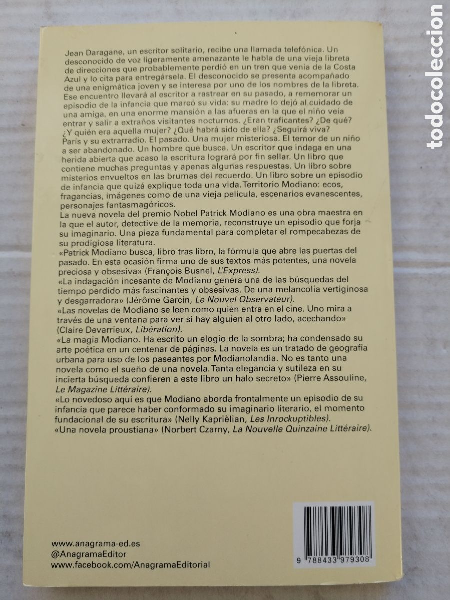 Libros de segunda mano: PARA QUE NO TE PIERDAS EN EL BARRIO/PATRICK MODIANO - Foto 3