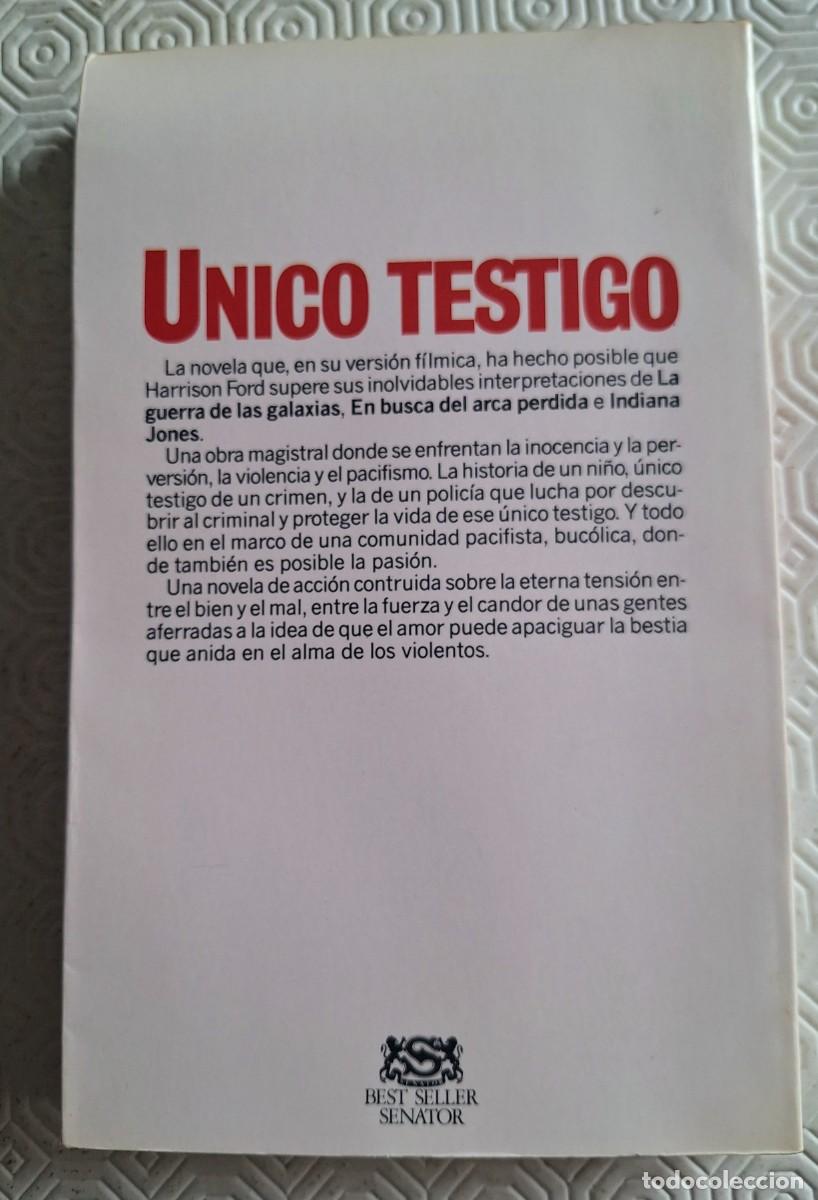 Libros de segunda mano: &Uacute;nico testigo - W. Kelley y E.W. Wallace - Foto 2