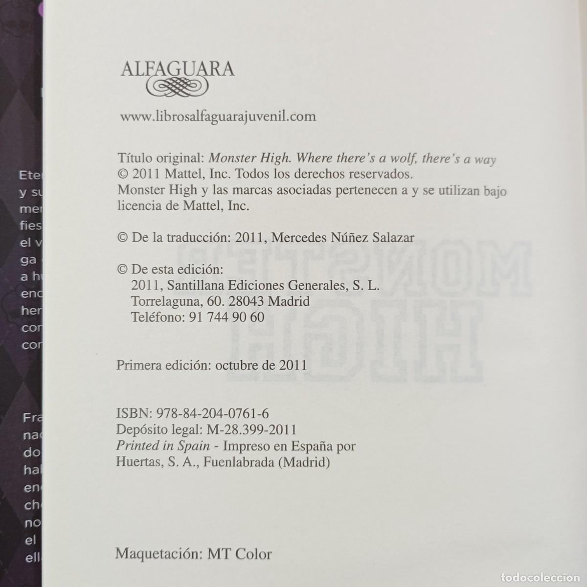 Libros de segunda mano: MONSTER HIGH - LISI HARRISON - QUERER ES PODER / 19.993 - Foto 4