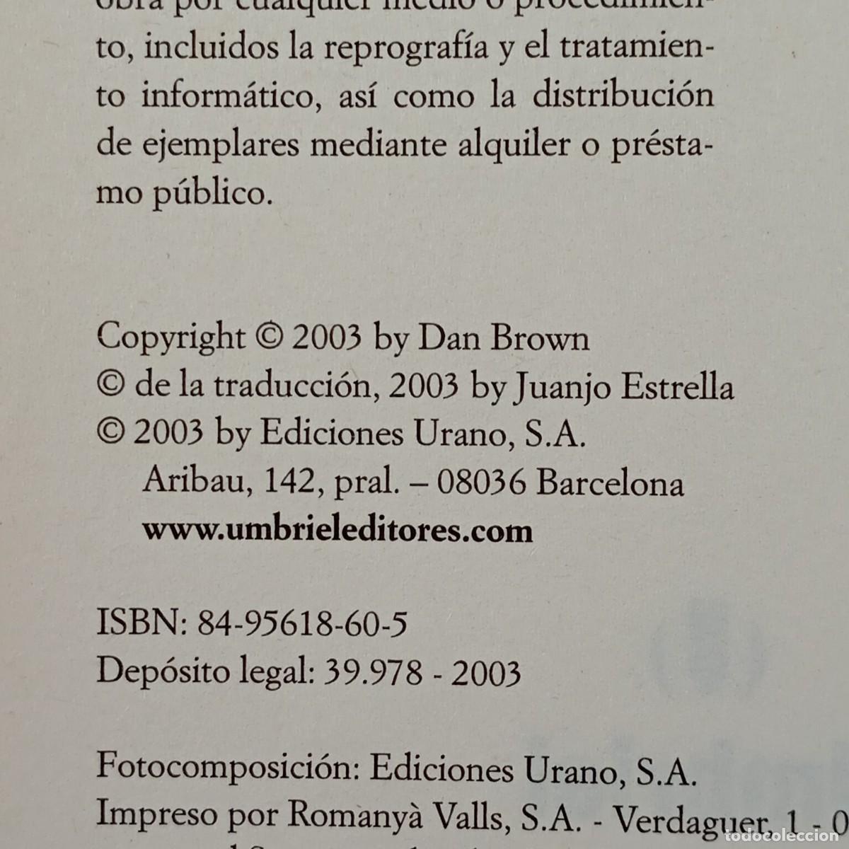 Libros de segunda mano: EL C&Oacute;DIGO DA VINCI - DAN BROWN - UMBRIEL - 2003 / 20.047 - Foto 4