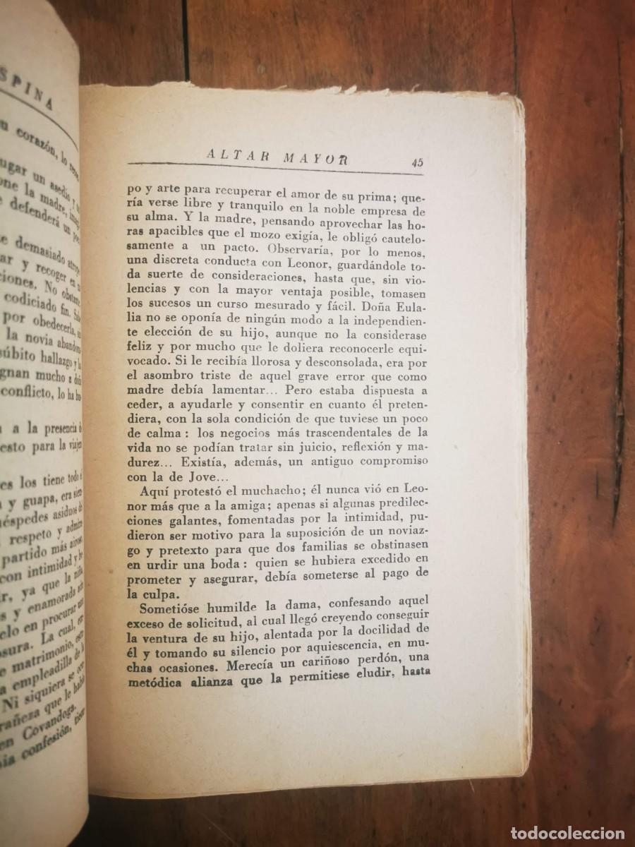 Libros de segunda mano: ESPINA, Concha. Altar mayor: novela - Foto 4