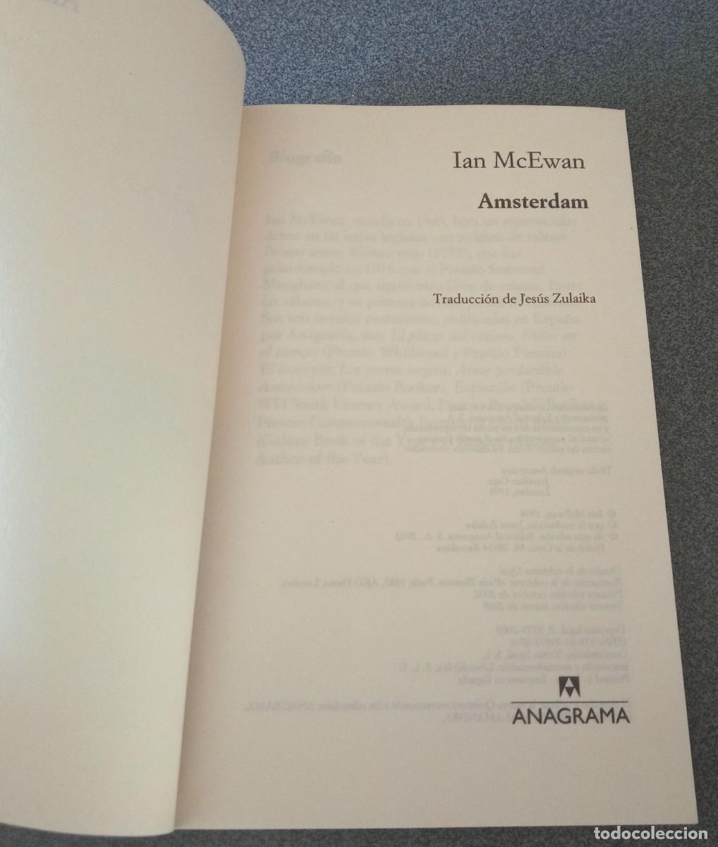 Libros de segunda mano: Amsterdam Ian McEwan - Foto 3