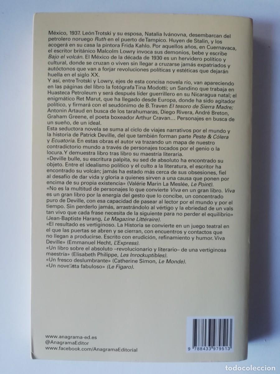 Libros de segunda mano: VIVA - PATRICK DEVILLE - ED. ANAGRAMA 2016 - Foto 2
