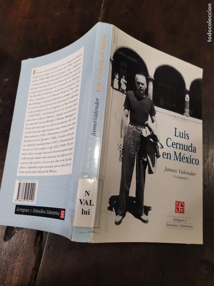 Libros de segunda mano: Lu&iacute;s Cernuda en M&eacute;xico. James Valender. - Foto 2