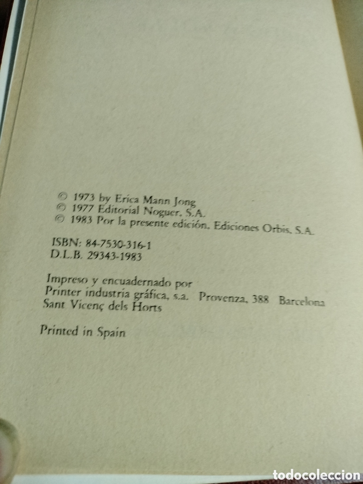 Libros de segunda mano: Miedo a volar - Erica Jong - Foto 5