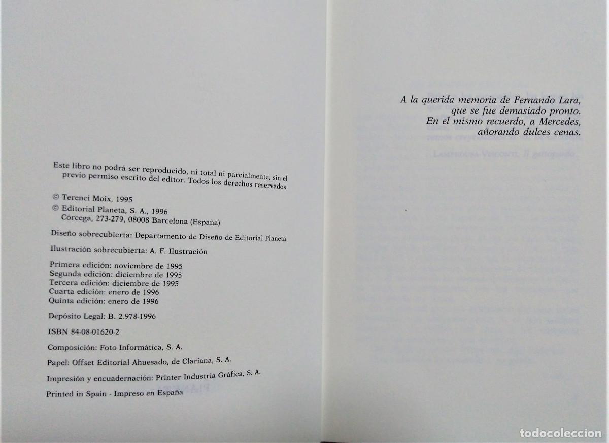 Libros de segunda mano: MUJERCISIMAS - TERENCI MOIX - PLANETA - Foto 5