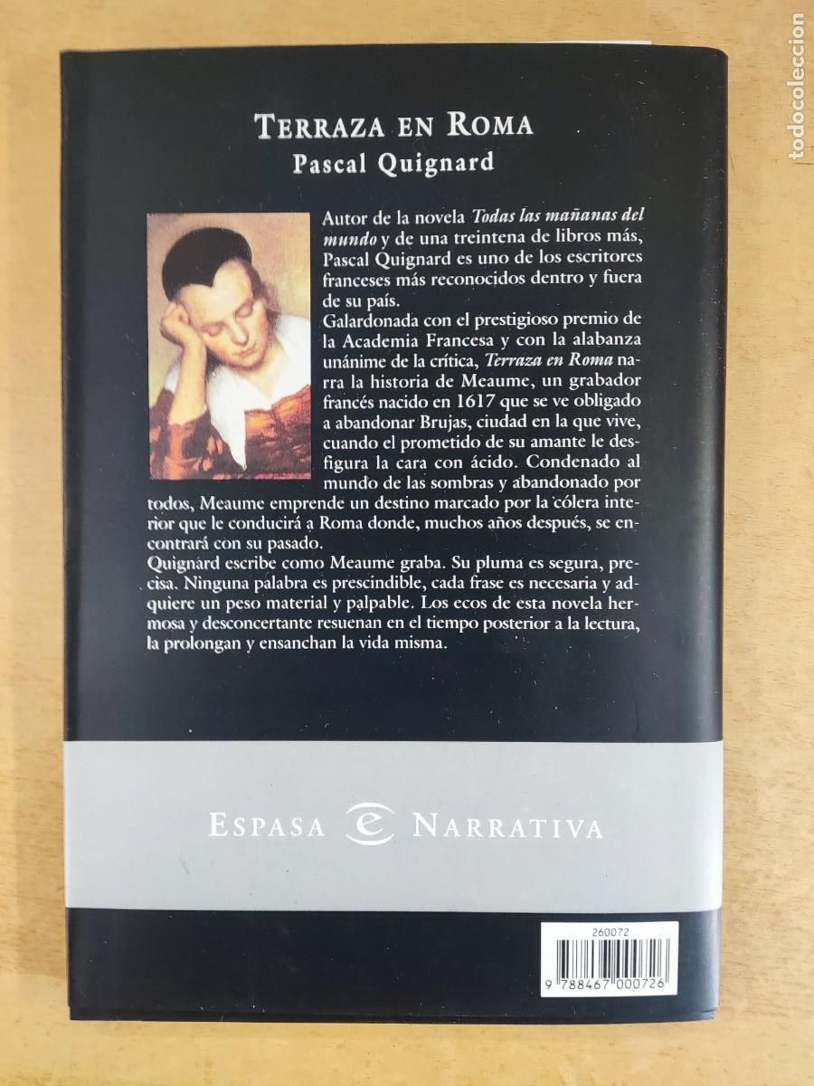 Libros de segunda mano: TERRAZA EN ROMA / PASCAL QUIGNARD / 2002. ESPASA - Foto 3