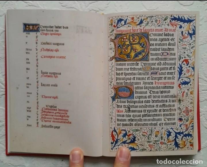 Libros de segunda mano: Facs&iacute;mil libro de horas (s. XV) - Foto 4