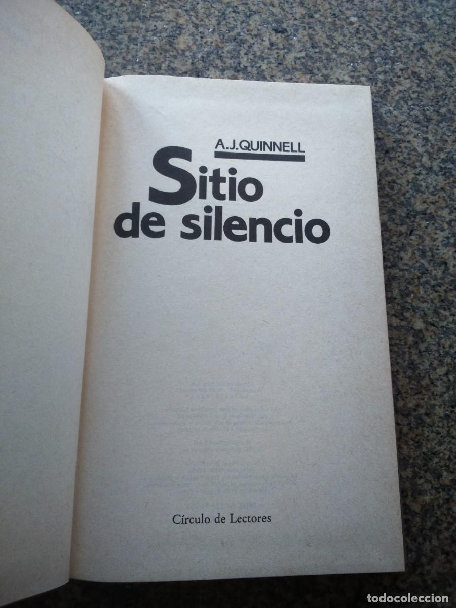 Libros de segunda mano: SITIO DE SILENCIO -- A. J. QUINNELL -- CIRCULO -- - Foto 1