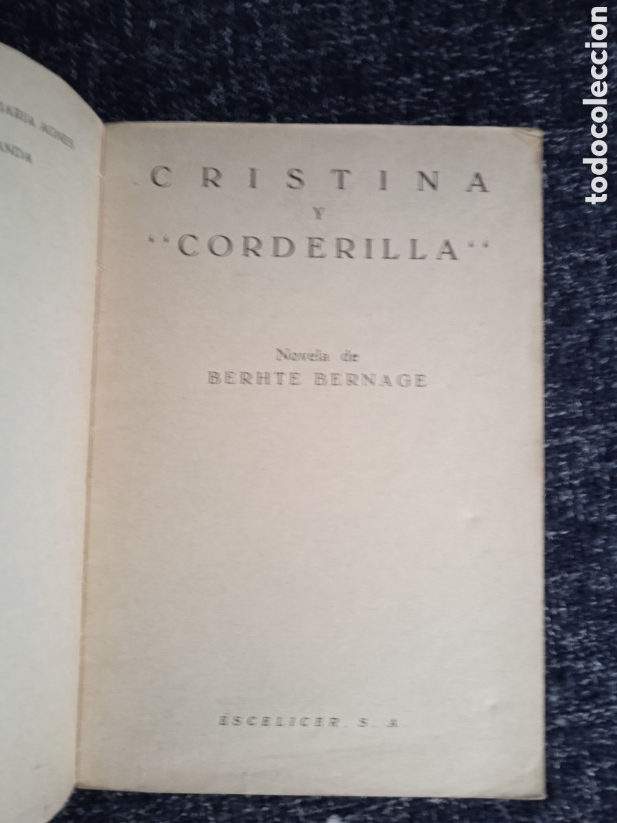 Libros de segunda mano: CRISTINA Y CORDERILLA / BERTHE BERNAGE - Foto 2