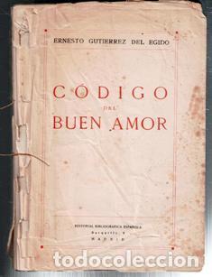 Libri di seconda mano: C&oacute;digo del Buen Amor, Ernesto Guti&eacute;rrez del Egido