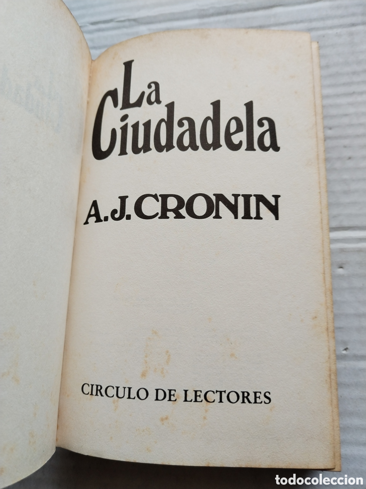 Libros de segunda mano: LA CIUDADELA/A. J. CRONIN - Foto 2