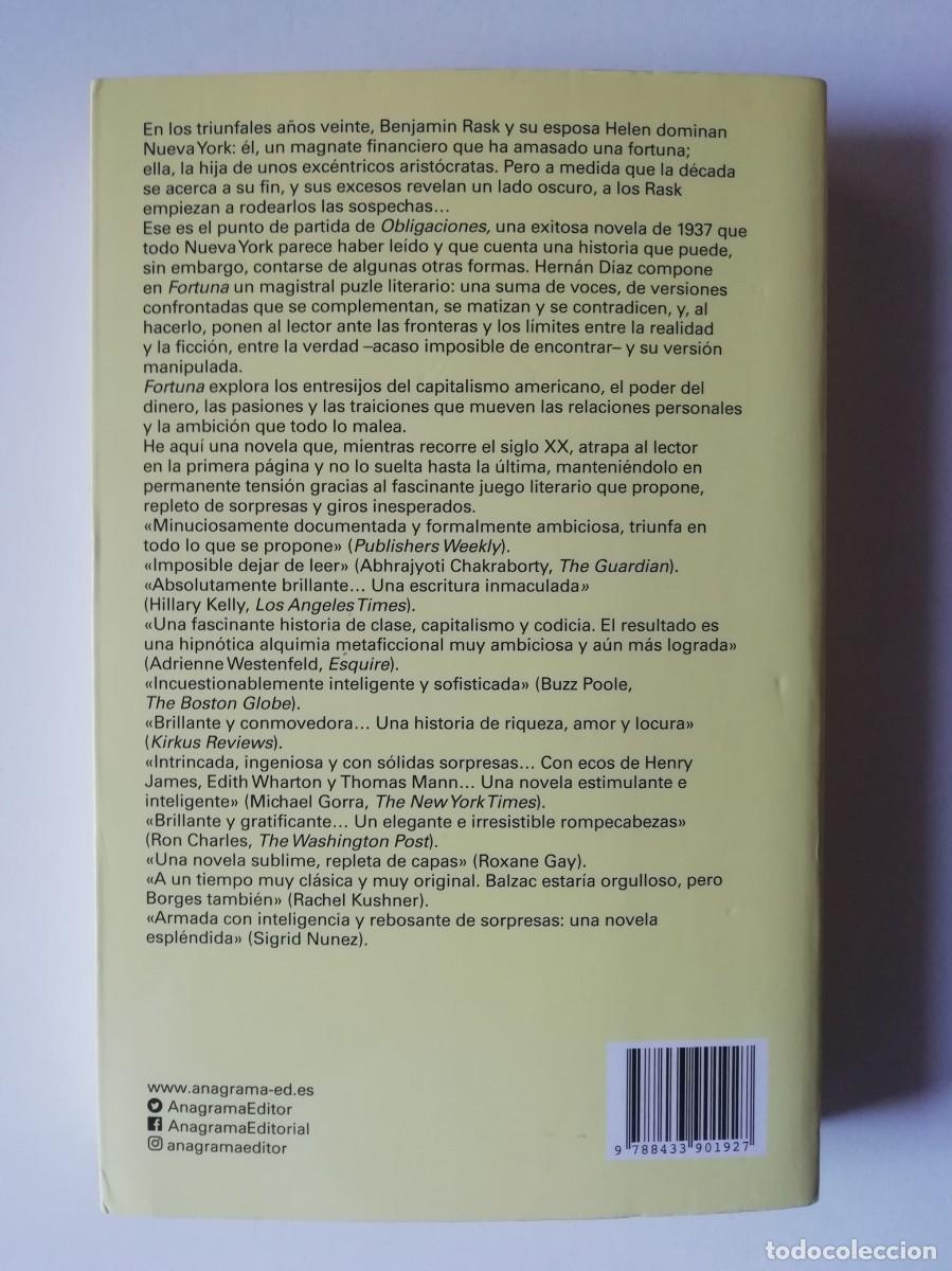 Libros de segunda mano: FORTUNA - HERN&Aacute;N D&Iacute;AZ - ED. ANAGRAMA 2023 - Foto 2