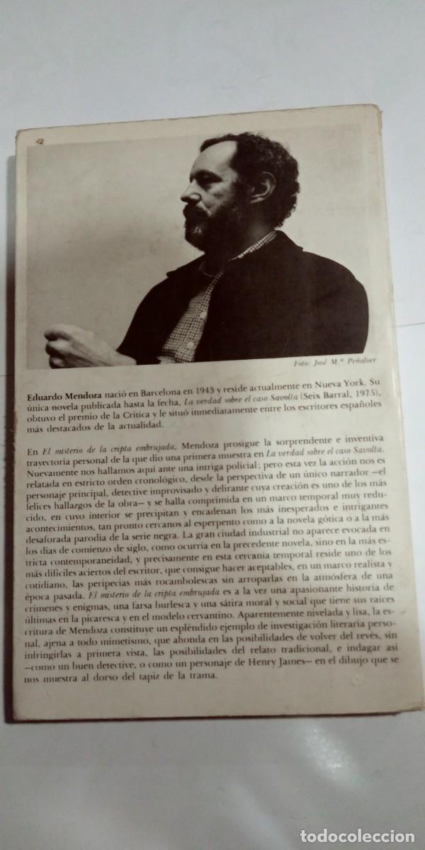 Libros de segunda mano: El misterio de la cripta embrujada Eduardo Mendoza - Foto 2