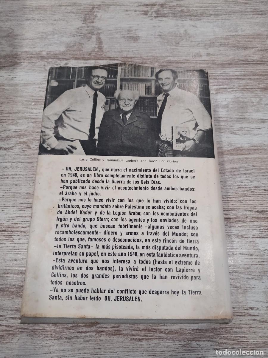 Libros de segunda mano: Libro Oh Jerusal&eacute;n Dominique lapierre - Foto 2