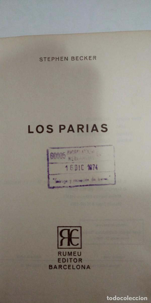 Libros de segunda mano: Los parias Stephen Becker - Foto 2