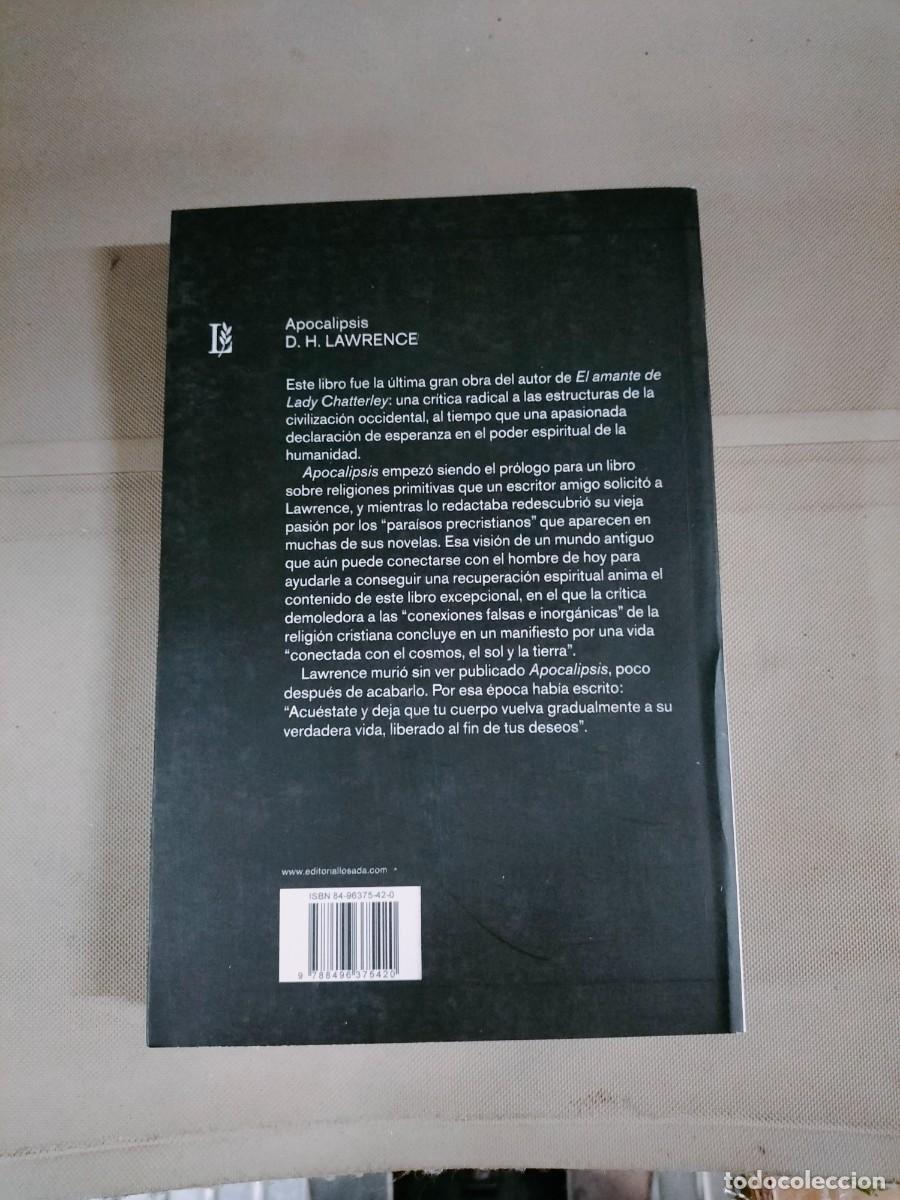 Libros de segunda mano: Apocalipsis - D. H. Lawrence. Losada - Foto 2