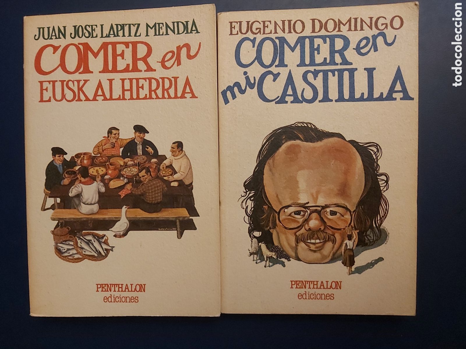 Libros de segunda mano: QUELA LIBRO. COMER EN MI CASTILLA + COMER EN EUSKALHERRIA EUGENIO DOMINGO&JUAN J. LAPITZ PENTHALON